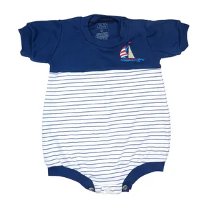 Conjunto de Niño 3 Piezas Bebu Blanco/Azul Marino